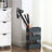 Umbrella Stand - Metal - Anthracite Grey - Rectangular with Water Tray and 4 Hooks