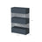 Umbrella Stand - Metal - Anthracite Grey - Rectangular with Water Tray and 4 Hooks