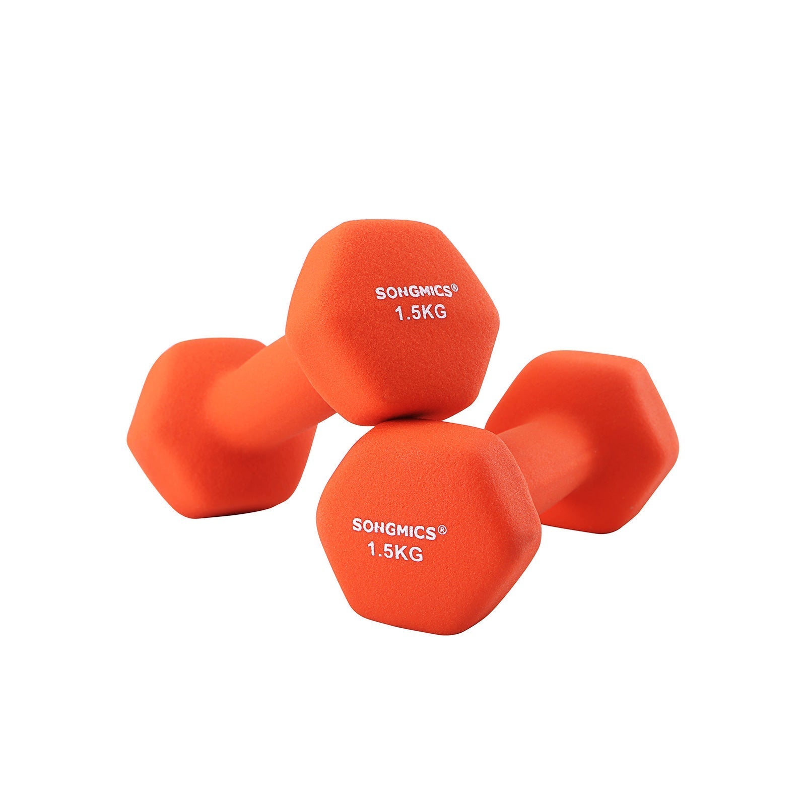 Dumbbell Set - 2 x 1.5 kg - Orange - Vinyl