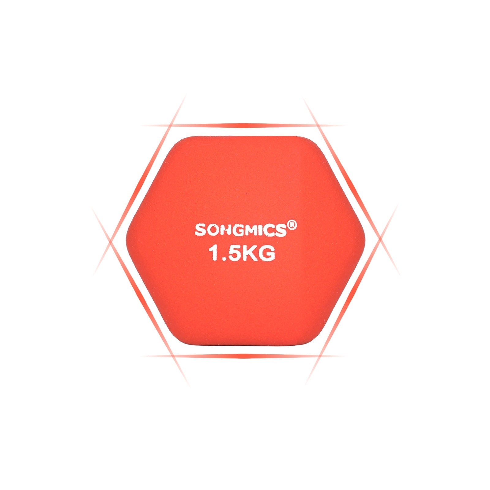 Dumbbell Set - 2 x 1.5 kg - Orange - Vinyl