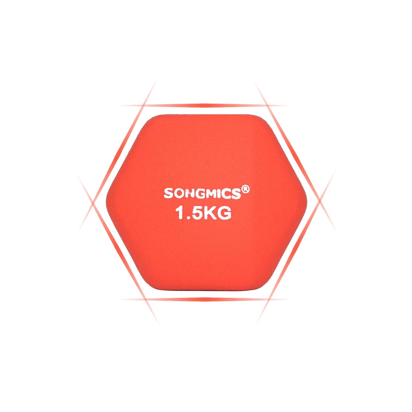 Dumbbell Set - 2 x 1.5 kg - Orange - Vinyl