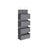 Over-Door Storage Organiser - Fabric - Grey - 4 Pocket Design for Practical and Spacious Wall Hanging Storage