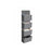 Over-Door Storage Organiser - Fabric - Grey - 4 Pocket Design for Practical and Spacious Wall Hanging Storage