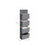 Over-Door Storage Organiser - Fabric - Grey - 4 Pocket Design for Practical and Spacious Wall Hanging Storage