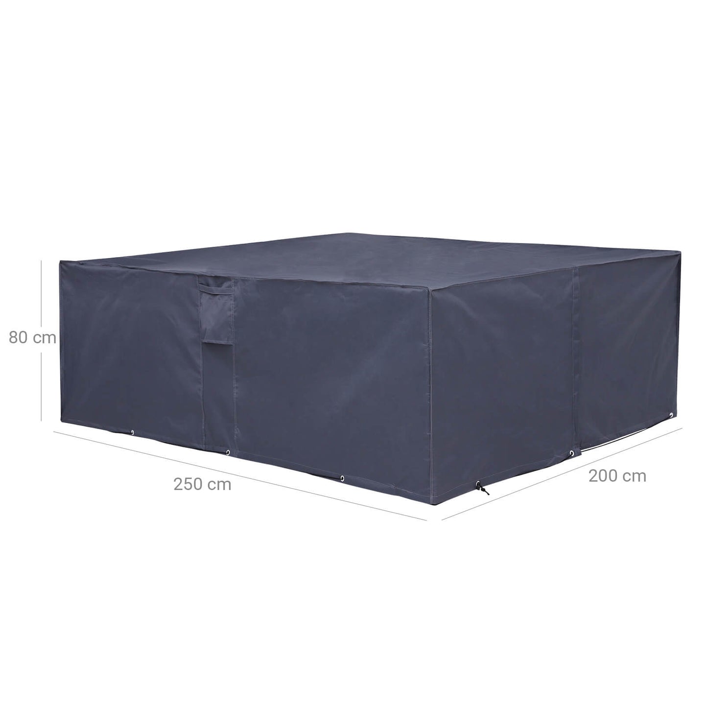 Outdoor Furniture Cover - 600D Oxford Fabric - Dark Grey - Waterproof and Anti-Fade