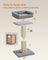 Cat Tree - With Sisal Posts and Perches - Dove Grey - 45 x 40 x 71 cm