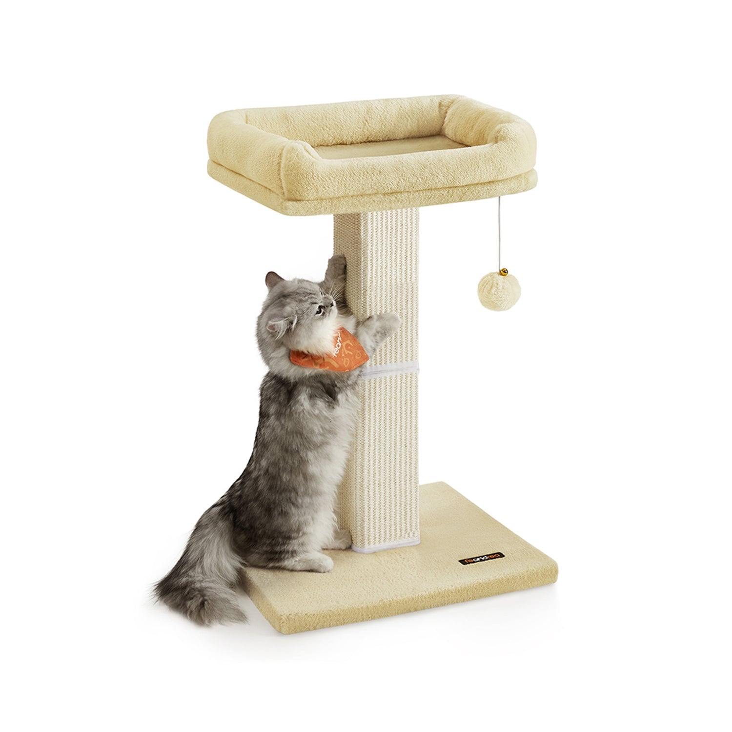 Cat Scratching Post - Beige - Woven Sisal