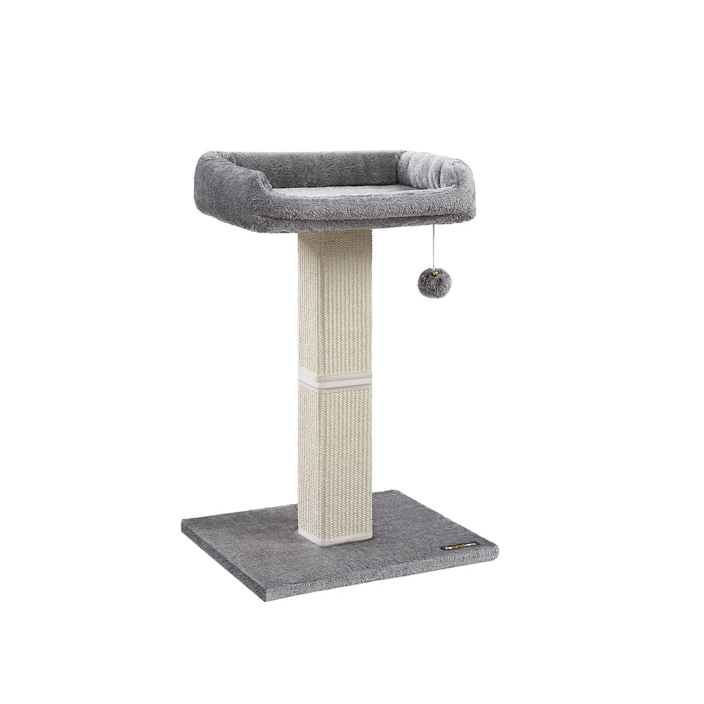 Cat Scratching Post - Wood - Natural - Multi-Level Climbing Tower