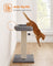 Cat Scratching Post - Wood - Natural - Multi-Level Climbing Tower