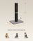 Cat Scratching Post - Ink Black - Sisal