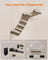 Wall-Mounted Cat Climbing Hammock - Fabric - Grey