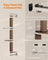 Wall-Mounted Cat Scratching Post - Engineered Wood - Natural - With Dual Perches