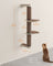 Wall-Mounted Cat Scratching Post - Engineered Wood - Natural - With Dual Perches
