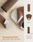 Wall-Mounted Cat Scratching Post - Engineered Wood - Natural - With Dual Perches