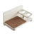 Wall-Mounted Cat Food Station - Wood - Natural Finish - Elevated Bowls Design