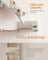 Wall-Mounted Cat Food Station - Wood - Natural Finish - Elevated Bowls Design