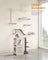 Cat Wall Furniture Set - Includes 7 Pieces - Wood - Natural Finish