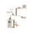 Cat Wall Furniture Set - Wood - Natural Finish