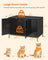 Cat Litter Box Enclosure - Black and Gold - PCL