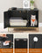 Cat Litter Box Enclosure - Black and Gold - PCL