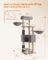 Heavy-Duty Cat Tower - Engineered Wood - Gray - 9 Scratching Posts