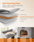 Heavy-Duty Cat Tower - Engineered Wood - Gray - 9 Scratching Posts