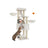 Cat Tree - Heavy-Duty Wood - Cream White and Beige - Large Perch with Self-Warming Pads and Multiple Scratching Posts