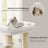 Cat Condo - Heavy-Duty Fabric - Dove Grey and Beige - Features Self-Warming Pads and 9 Scratching Posts