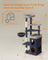 Multi-Level Cat Tree - Engineered Wood - Dove Grey - Includes Caves