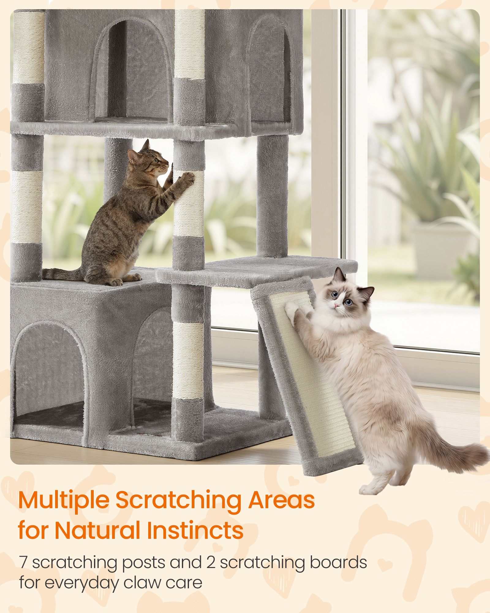 Cat Tree - With Sisal Posts and Perches