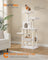 Cat Tower - Engineered Wood - Light Grey - Stable Design with Cat Cave