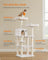 Cat Tower - Engineered Wood - Light Grey - Stable Design with Cat Cave