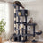 Cat Tree - With Sisal Posts and Perches - Dark Gray - 105 x 45 x 188.2 cm