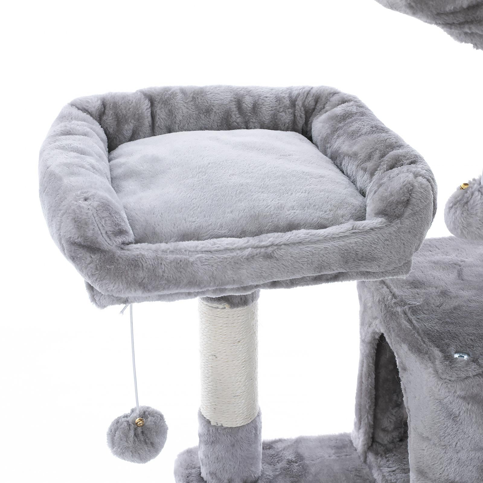Cat Tree - XXL Design 168 cm - Wood - Light Grey