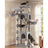 Cat Tree - With Sisal Posts and Perches - Light Grey - 55 x 45 x 205 cm
