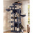 Cat Tree - With Sisal Posts and Perches - Dark Grey - 55 x 45 x 205 cm