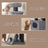 Large Cat Tree - Plush Fabric - Light Grey - With Scratching Post and Cuddle Cave