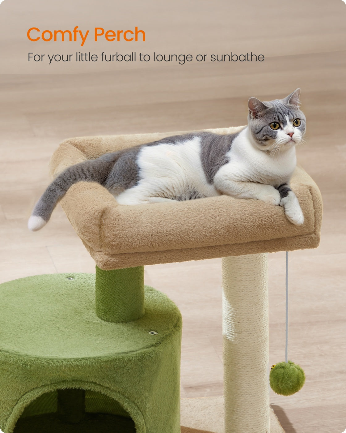 Cat Tree - 55L - Particleboard - Sisal Posts