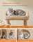 Cat Tree - Engineered Wood - Camel Brown - Spacious Widened Perch for Large Cats