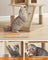 Cat Tree - Engineered Wood - Camel Brown - Spacious Widened Perch for Large Cats