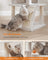 Cat Tree - Engineered Wood - Cream White - Widened Perch for Large Cats