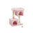 Cat Tree - Engineered Wood - Jelly Pink - Includes Scratching Posts and Cat Caves