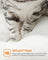 Cat Tree - MDF with Wood Veneer - Heather Greige - Medium with 3 Beds and Cave
