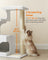 WoodyWonders Cat Tree, Cat Tower - Wood and Plush - Cloud White