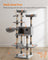 Cat Tree - Engineered Wood - Light Gray - XXL Design