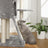 Floor-to-Ceiling Cat Tree - Plywood - Light Grey - Adjustable Height 2.4-2.6 m
