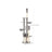 Floor-to-Ceiling Cat Tree - Plywood - Light Grey - Adjustable Height 2.4-2.6 m