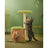 Cat Tree House - Wood - Spring Green - Includes Scratching Post and Padded Perch