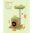 Cat Tree House - Wood - Spring Green - Includes Scratching Post and Padded Perch