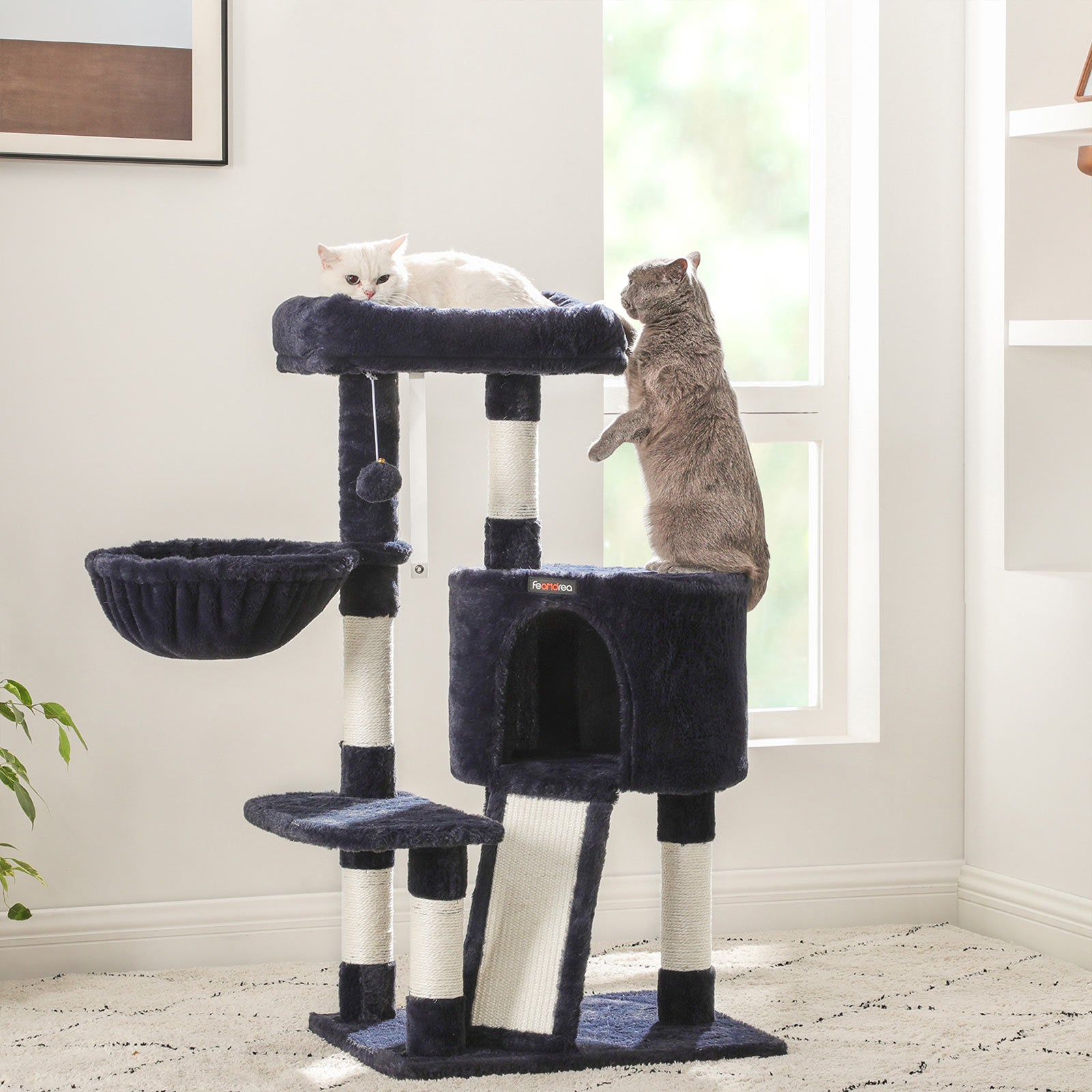 Cat Tower - Blue - Plush